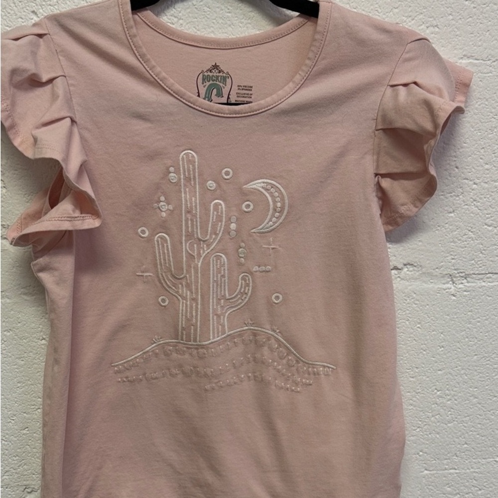 Pink Cactus Design Kids Shirt